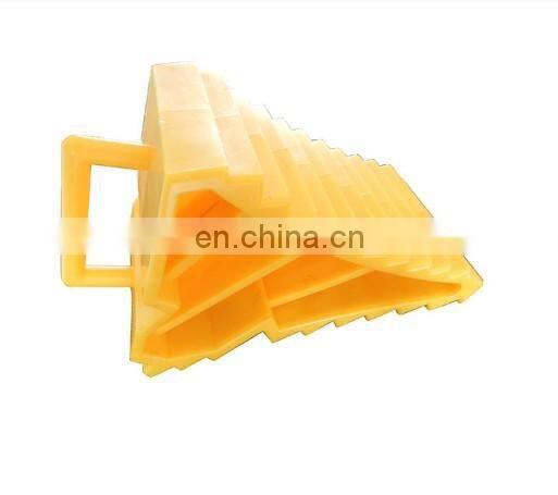 Yellow plastic car wheel block wheel stop