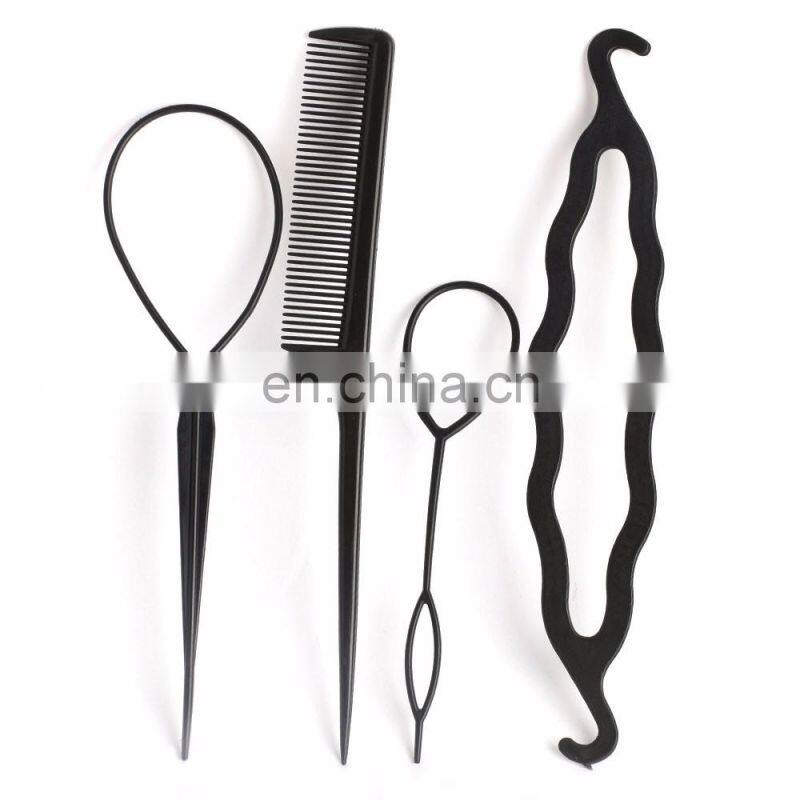 4Pc/Set Braiders Hair Twist Styling Clip Stick Bun Maker Braid Tools Braider Accessories Hot for Women Lady Girls