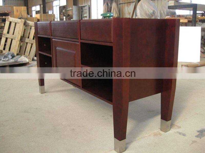 Straight Leg Wood Vanity Base