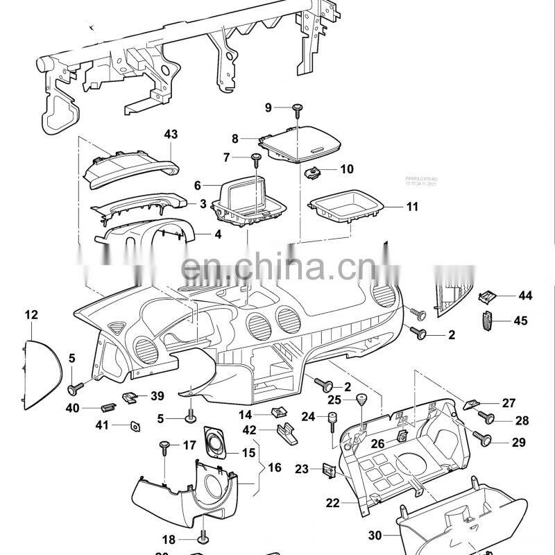 BBmart Auto Parts A-Pillar Trim, Left Gray OE 18D 867 233 BY2 0 18D867233BY20 for VW