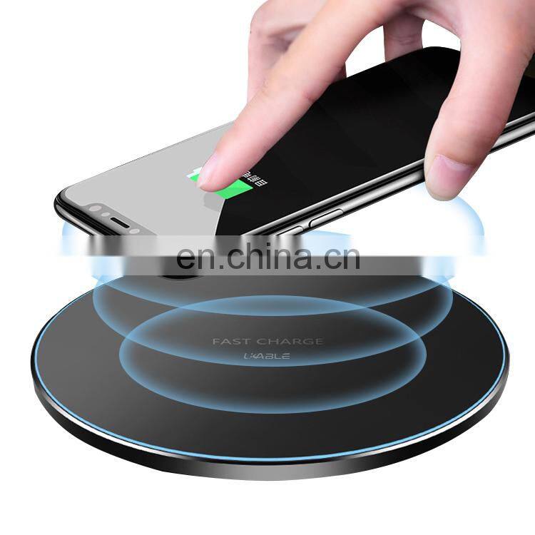High Quality Custom Logo wholesale portable qi fast wireless mobile phone charger