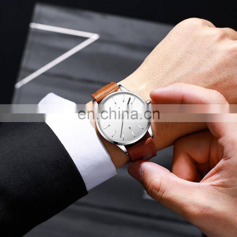 Crrju 2170 Private Label Minimal Quartz Watches Date Waterproof Luxury Men-Watch-Classic