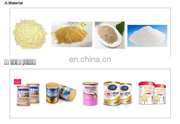 High Accuracy Automatic Pepper Milk Coffee Can Bottle Powder Filling Machine For Food & Beverage Shop