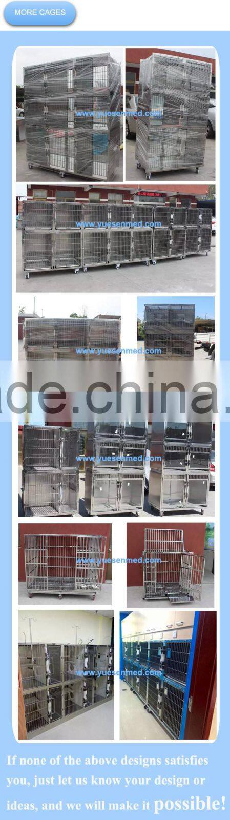 Customizable Combination Stainless Steel Dog Kennels