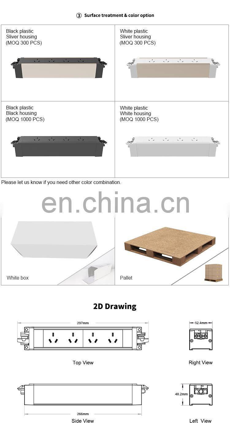 GST Interconnect Sockets For Conference Table
