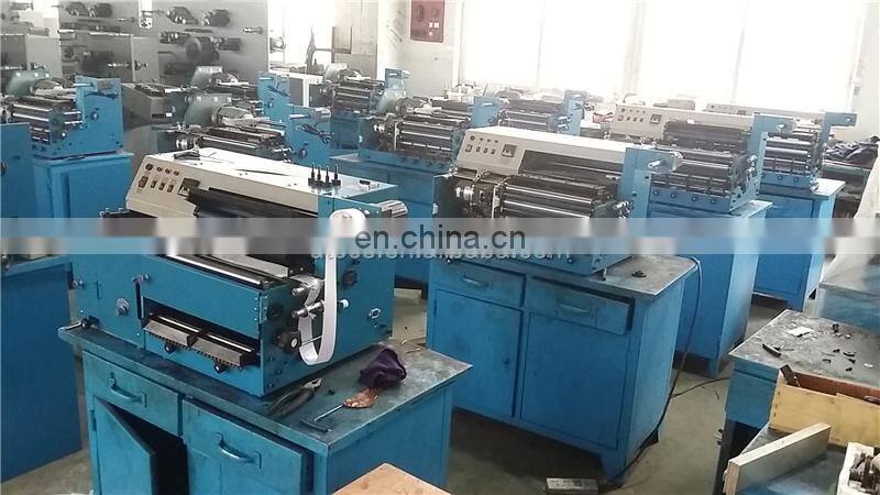 UTP460 4 color desk top mini garment satin label printing machine, wash care polyester ribbon rotary letterpress printer