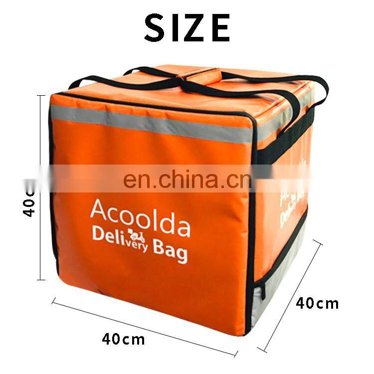 Motorcycle Pizza Insulated Food Delivery Bags for Food Transport Box UV Disinfection Lamp Shoulder Bag Thermal Waterproof