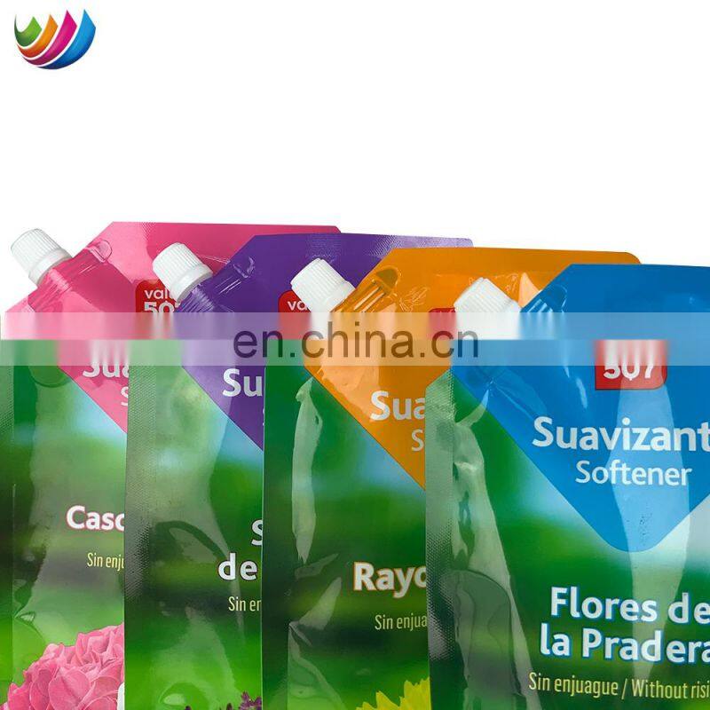 Silver mylar aluminum foil packaging aluminum foil pouch, squeeze liquid drink pouches stand up spout pouch