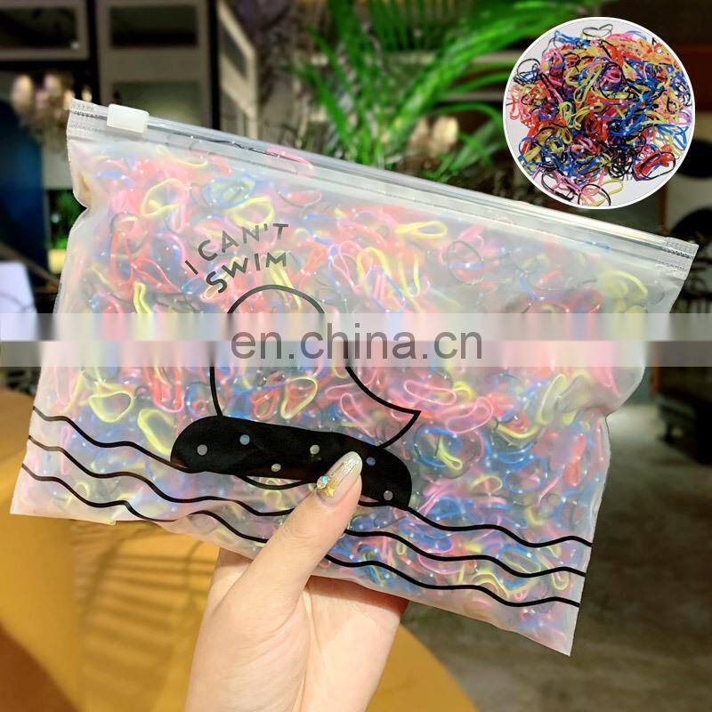1000pcs/Pack Girls Colorful Small Disposable Rubber Bands Gum For Ponytail Holder Elastic Hair Bands Fashion Hair Accessories