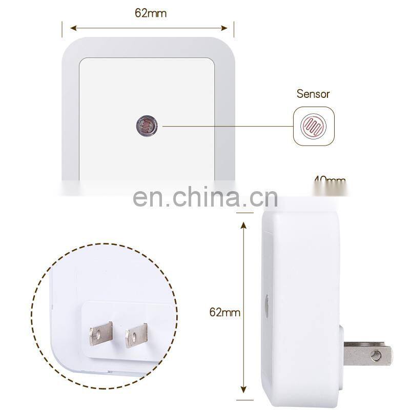 Hot selling Plug In Modern Dusk to Dawn Indoor Outdoor Sensor LED Wall Night Lights Lamps
