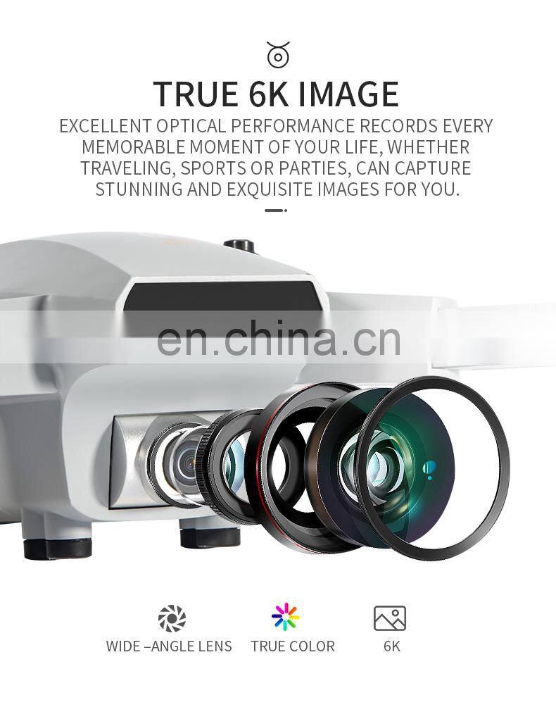 New Trend JJRC X16 6K Camera Gray Optical Flow Brushless RC Drone Quadcopter GPS Foldable 25Mins Profesional UFO for hobby