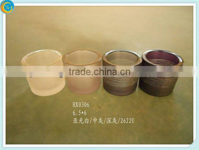 soy wax glass candle holder