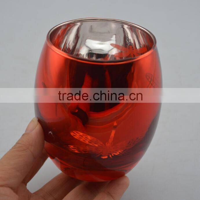 Christmas dragonfly pattern candle holder