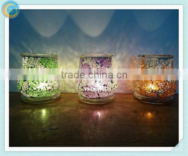 mosaic hanging jar handmade