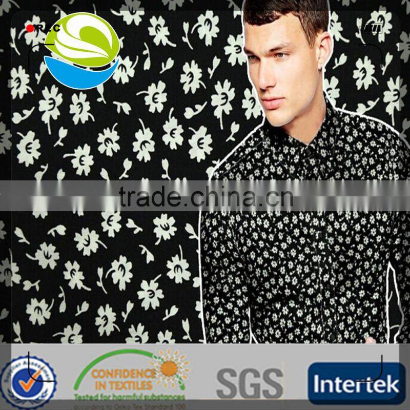 printed tc poplin fabric for shirt