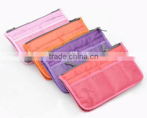 Modern stylish mesh cosmetic bag