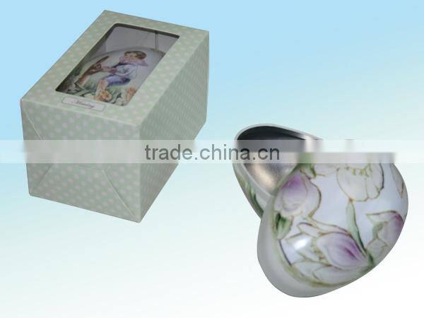 happy easter tin egg chocolate packaging box