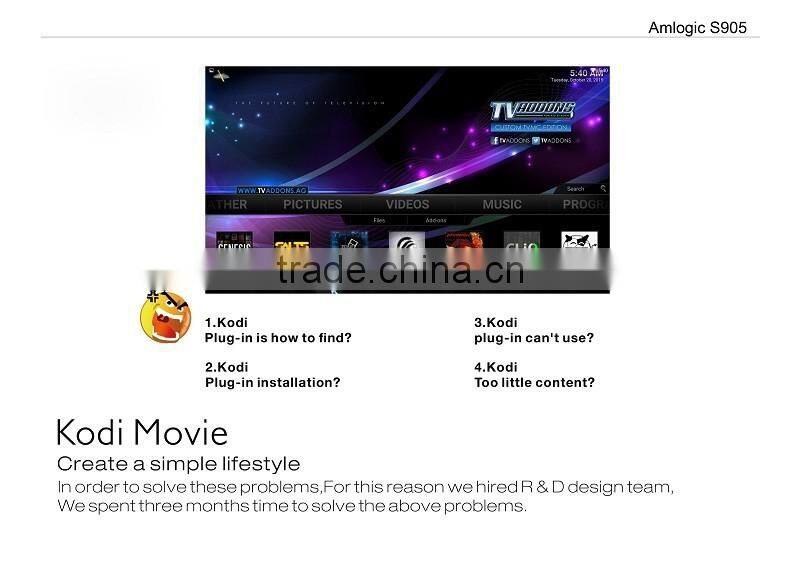 New Professional Brand Zen-Box 2GB DDR3 S905 HD 4K2K KODI IPTV Receiver Quad Core Android TV Box