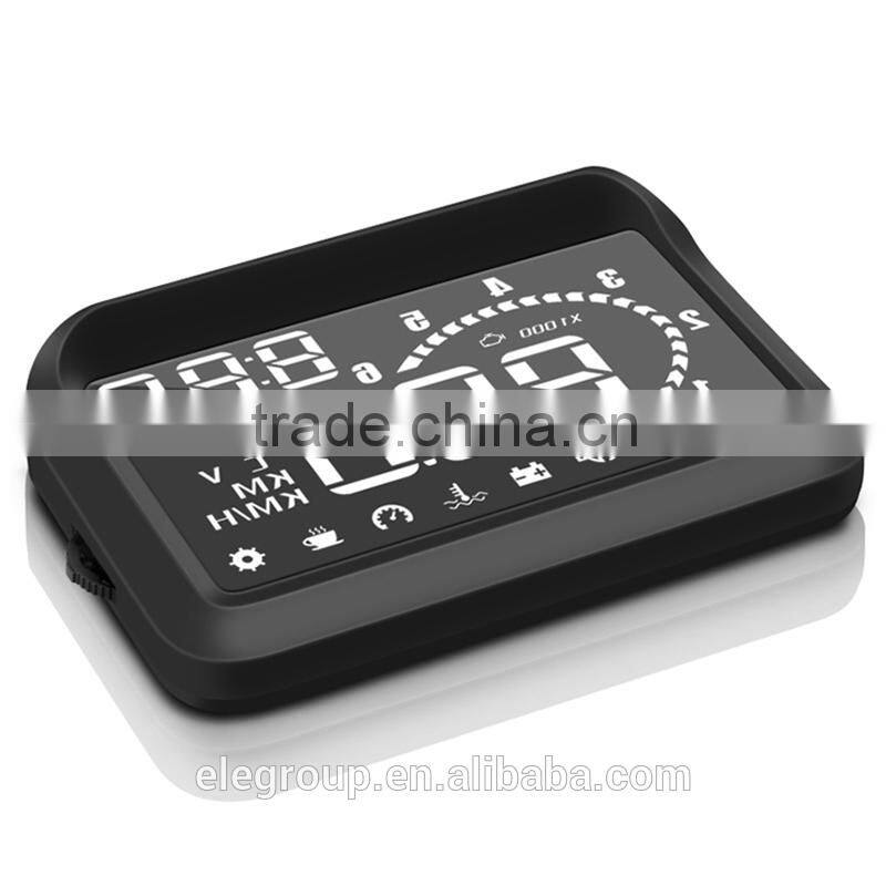 Universal Hud Car Head Up Display System Fuel Consumption Vehicle-Mounted OBD II HUD