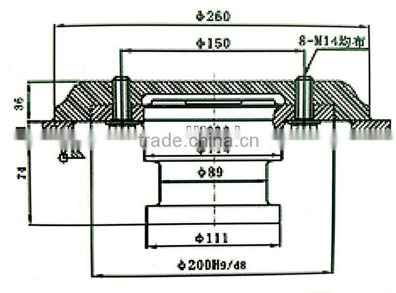 trailer parts, semi-trailer kingpin