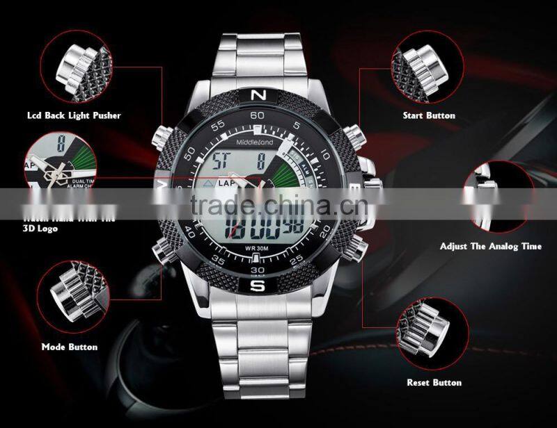 alibaba cheap quartz watch 3atm water resistant stainless steel watch case back