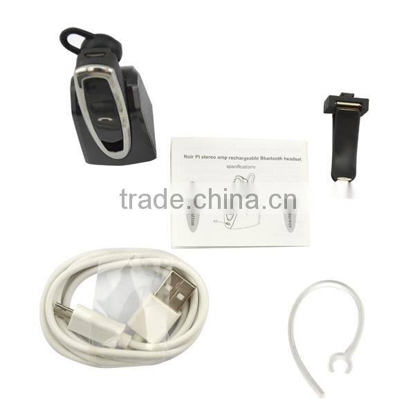 Single pin headset with DSP noise cancellation function, automatic adsorption, never lost