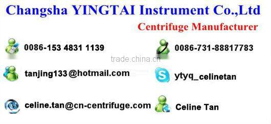 TD5B table type low speed seperating crude oil 4*100ml centrifuge heating 90 degree made in china