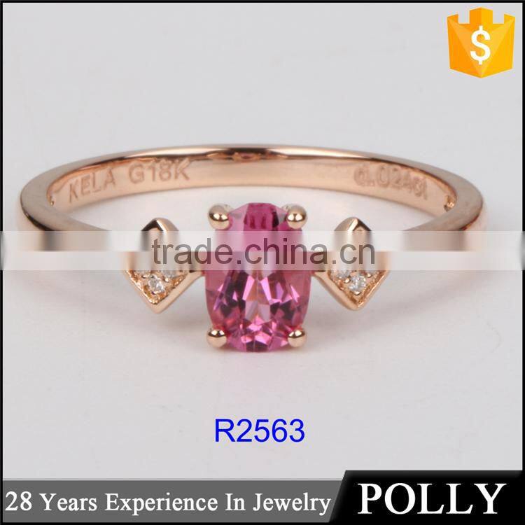 Factory wholesale 18k fancy gold gemstone engagement jewelry ring design samples