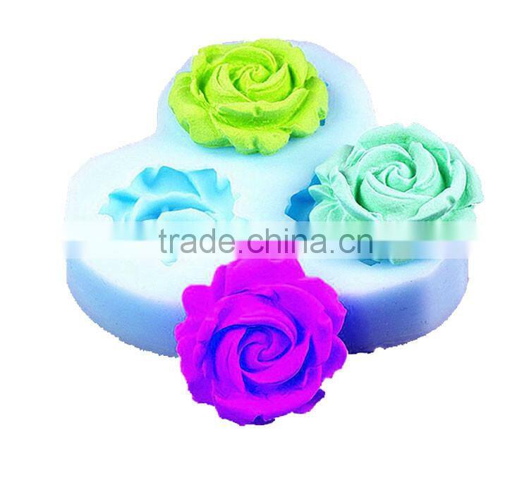 Rose Flower Silicone Cake Mold Fondant Chocolate SugarCraft Decorating Mould