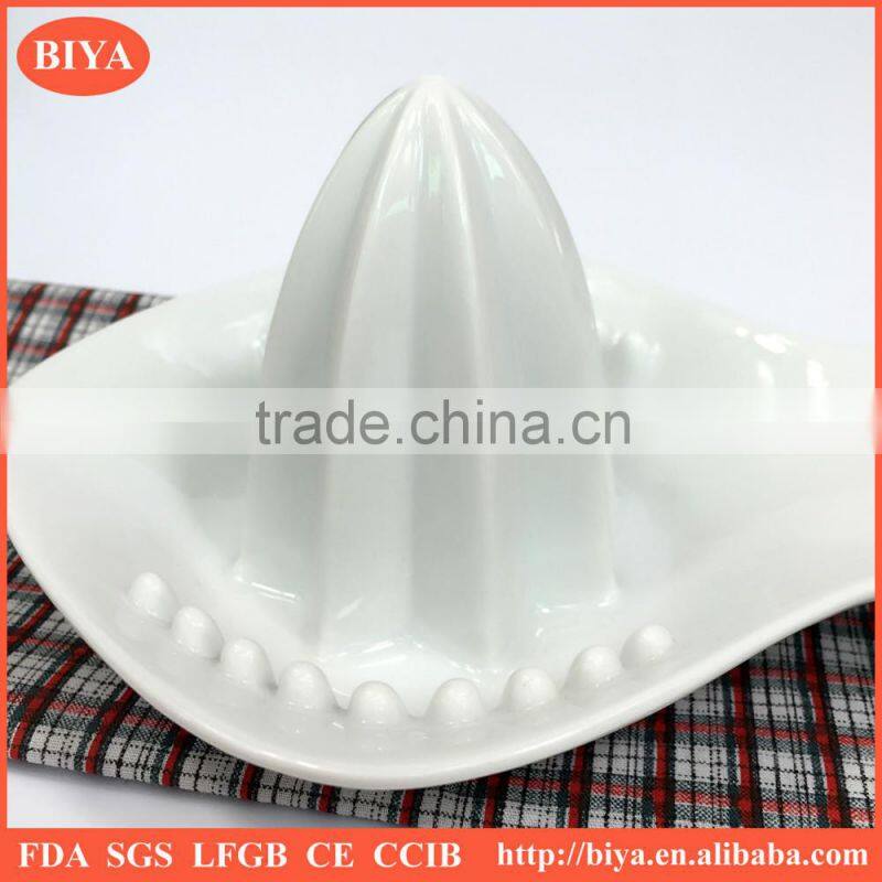 Ceramic orange juicer machine, porcelain juice lapping cup, grinding plate, ground dish,fish shape