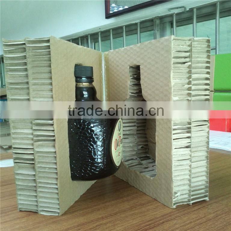2016 Hot Selling Wine Packaging Box for Single Bottle Packing Box Honeycomb Paper Cushion Kraft Material Customized Design