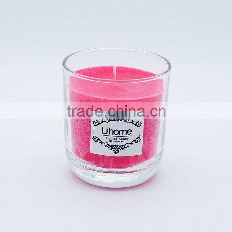 Multi-colored aroma natural candle,scented soy candle