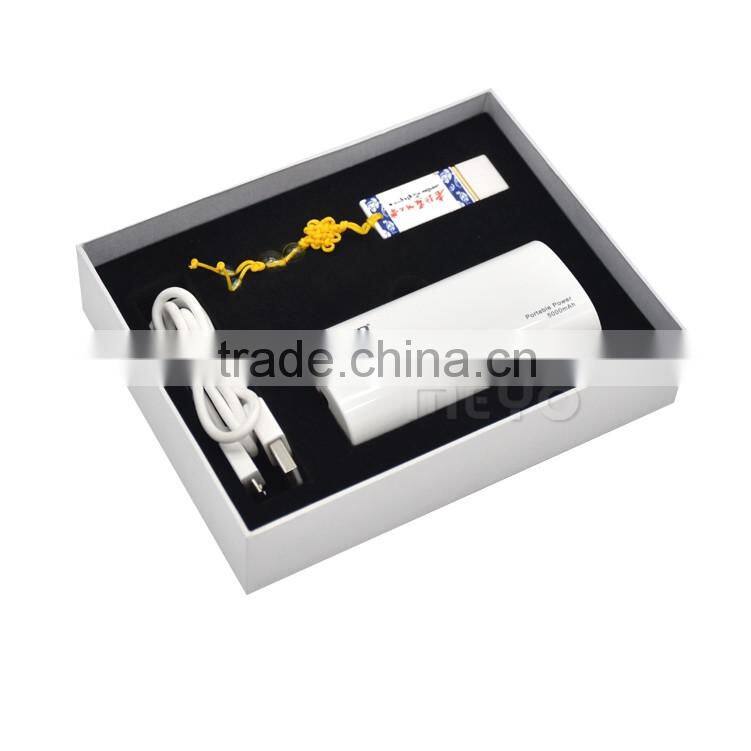 Antique Chinese ceramic flash stick with power bank gift set