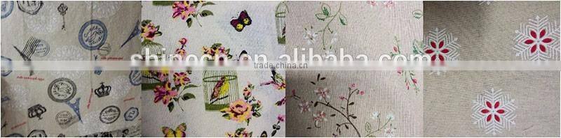 Customized size lovely customized cartoon DIY crafts decoration burlap and cotton roll