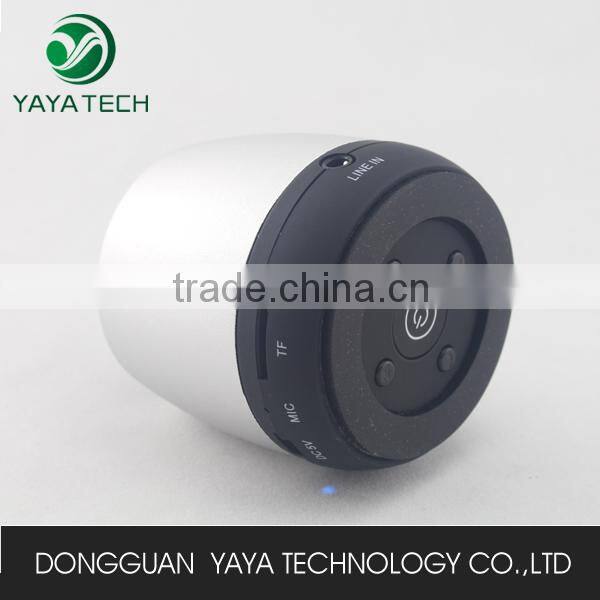 Touch button stereo sound mini portable wireless bluetooth speakers with TF card & hands-free for mobile phone, tablet pc and PC