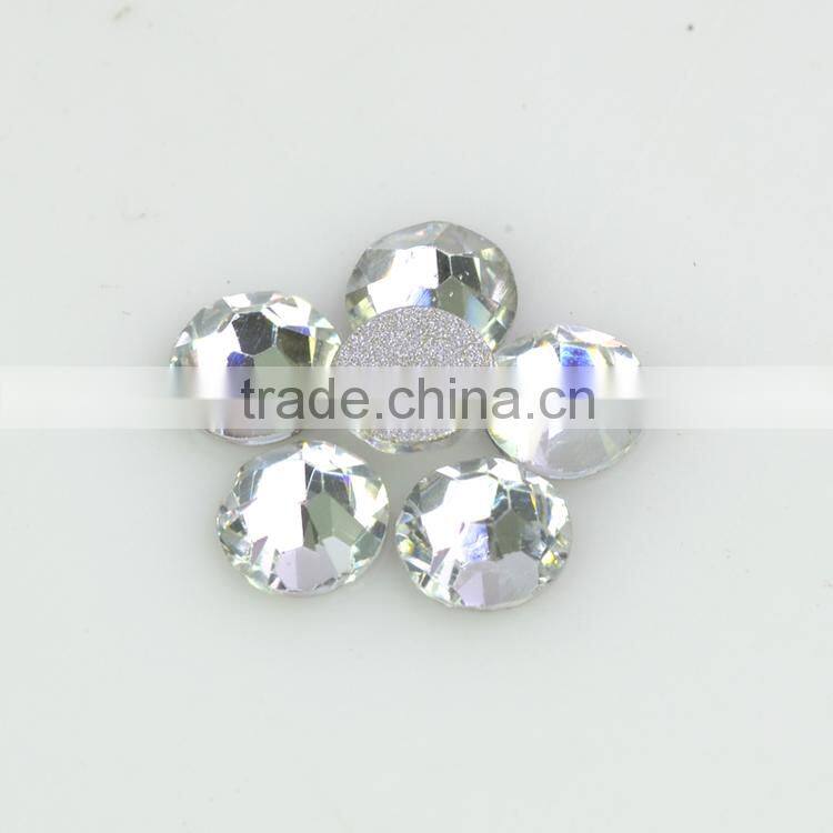 Good market product Rose xilion cut 14 facets rhinestones non hot-fix strass