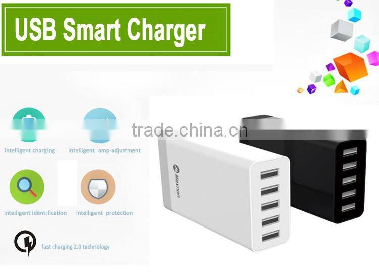 q.c.2.0 usb multi charger 5V 8A usb destop dock charger for cellphone