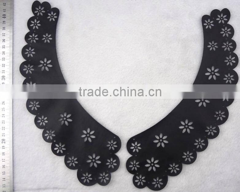 New Arrive Laser Cutting Neck Trimming PU Collar - S1408