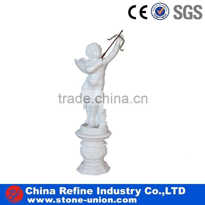 Marble angel statue series in white marble