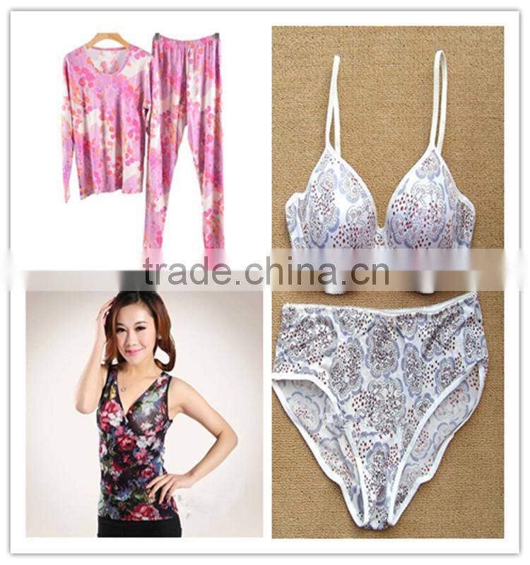 2015 Retail and custom fabric custom print cotton knit fabric for t shirt and garment