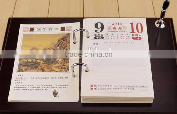 luxury new style 2015 wooden calendar office use gift business gift decoration