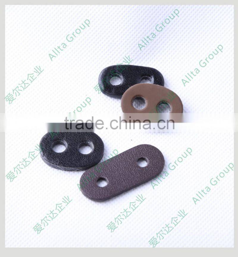 Wholesale custom your company logo embossed leather patch for garment hats in china