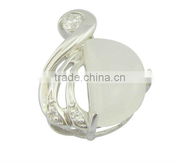 sterling silver pendant/natural stone silver pendant
