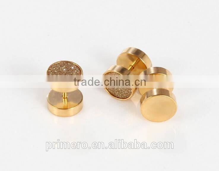 Punk With Circular Needle Dumbbell mens tanishq diamond earrings