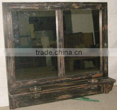 2015 hot sell shabby chic wood mirror
