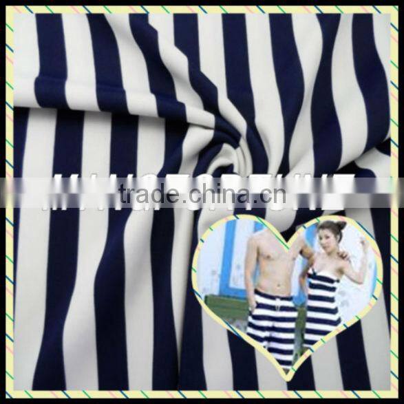 Stripe printng nylon underwear lycra fabric