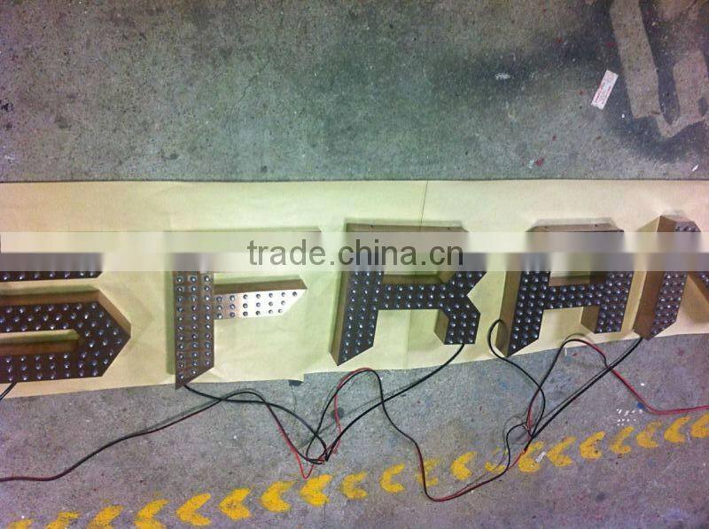 Punching holesrgb led moving sign