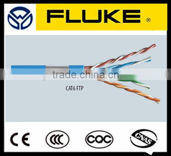 High Speed CAT6A Solid Twisted Pair Ethernet Cabling 4*2*23 AWG PVC LSZH