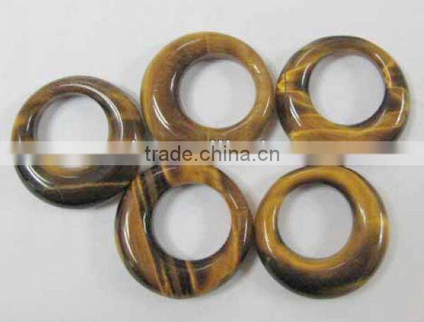 Gemstone earring tiger eye dount earring jewelery