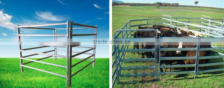 pvc coated cattle fence/oval rail cattle panels